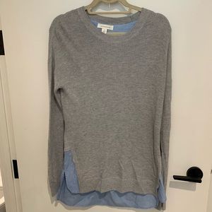 Treasure & Bond Knit to woven top